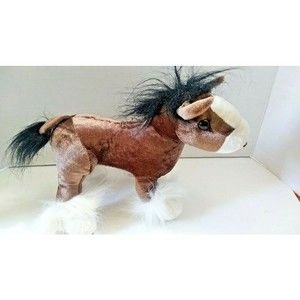 Nanco Brown Stallion Horse Plush Stuffed Animal